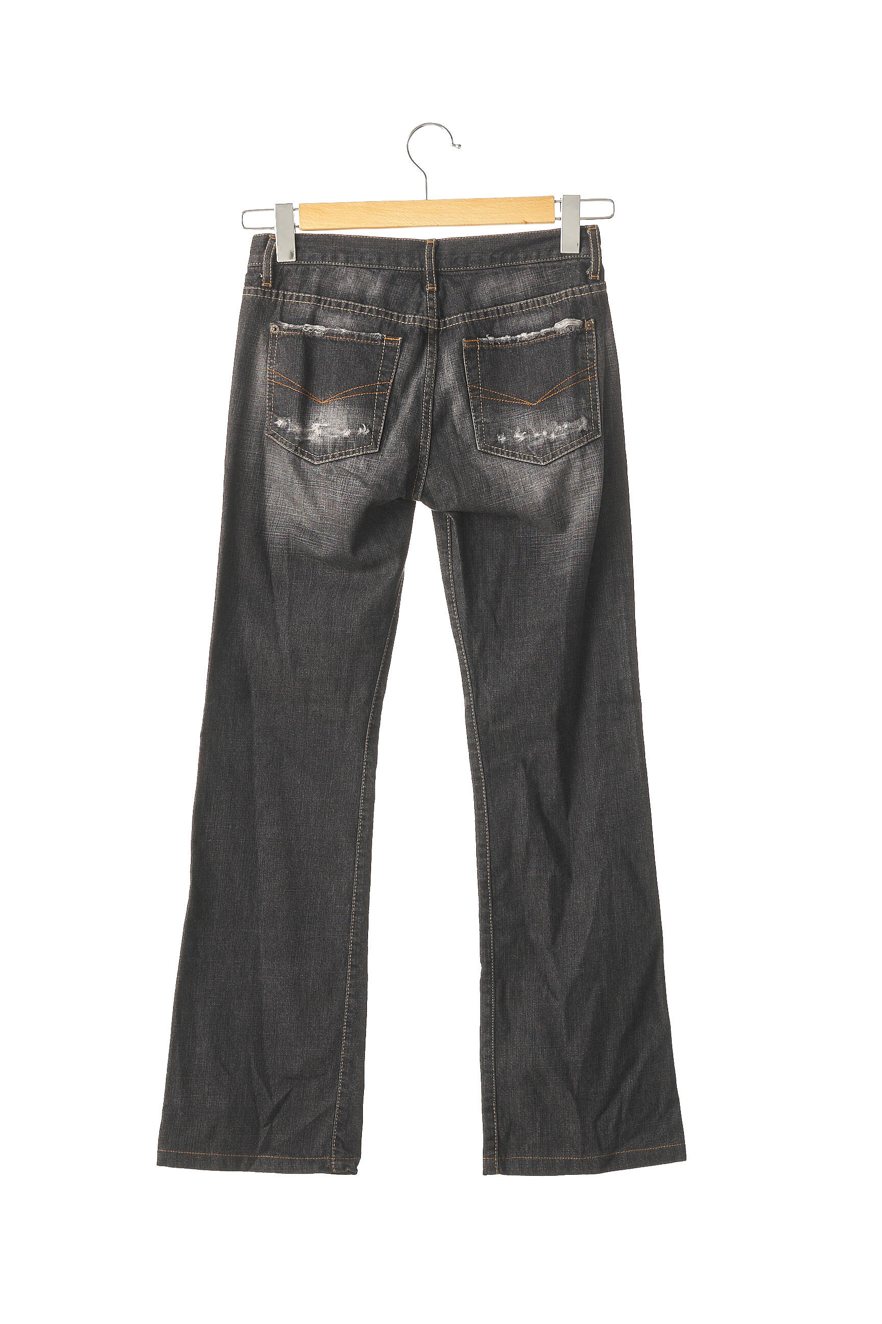Used Jeans Jeans Coupe Droite Femme couleur noir