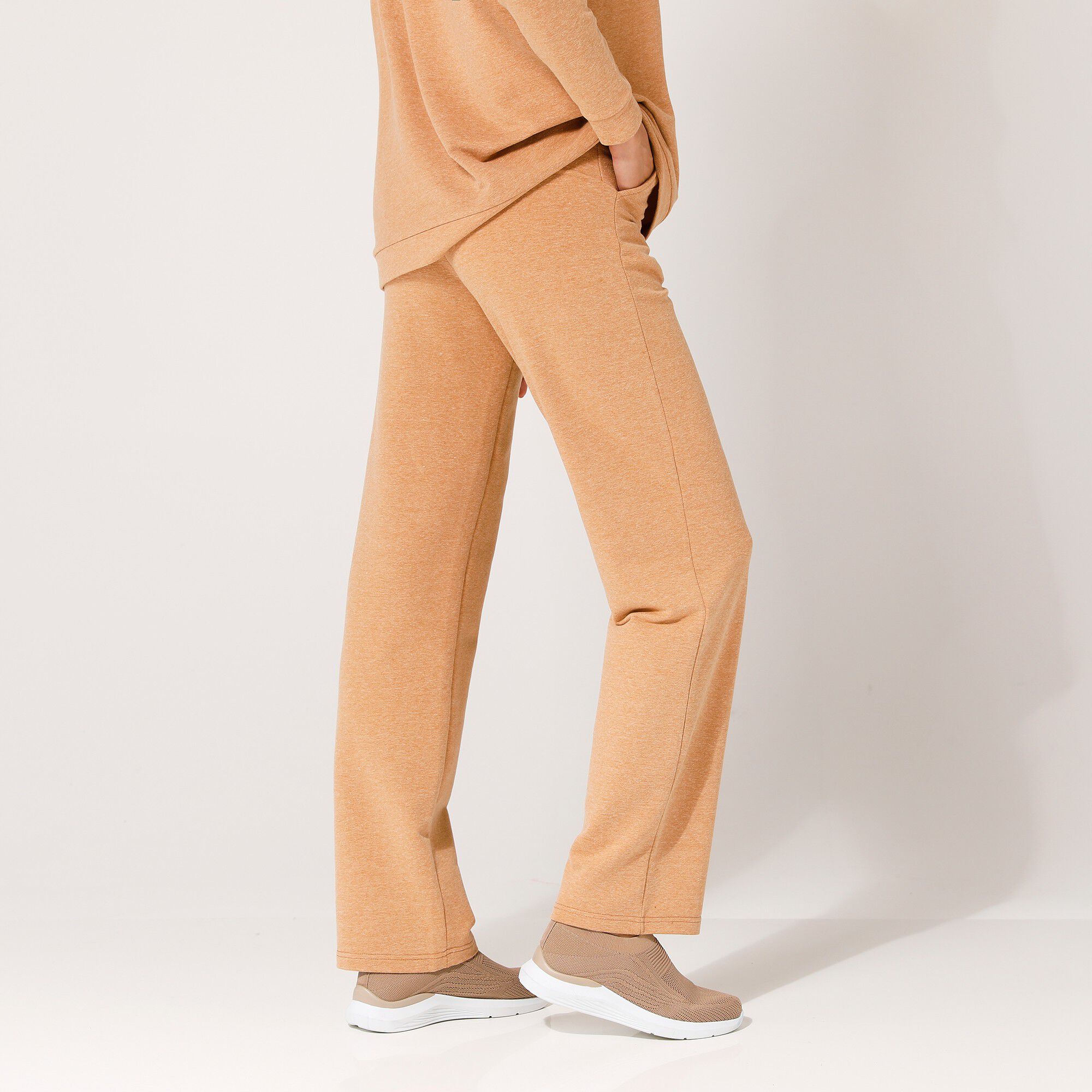 Pantalon d'ensemble molleton gratté