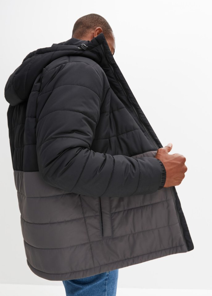 Steppjacke mit Kapuze aus recyceltem Polyester