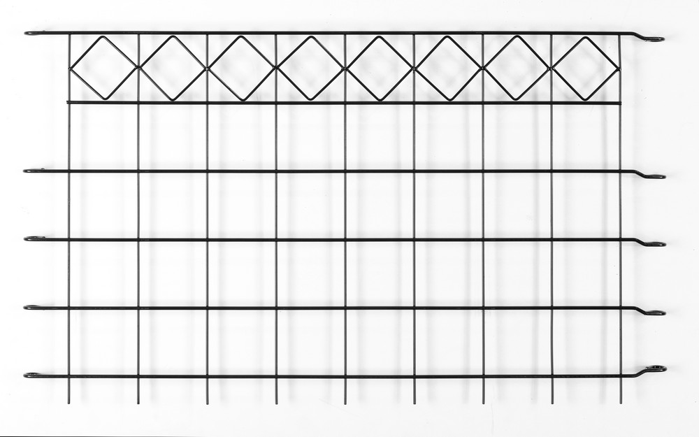 Powertec Garden Zaun-4er Set, ca. 1000 x 600 mm - Grau, 21FS14