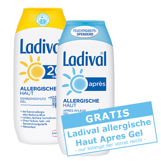 LADIVAL allergische Haut Gel LSF 20  200 ml  Gel