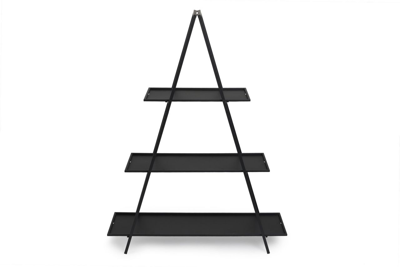 Lifa Living LIFA LIVING Pflanzenständer Jasmine, Schwarz, aus Metall, 106 cm