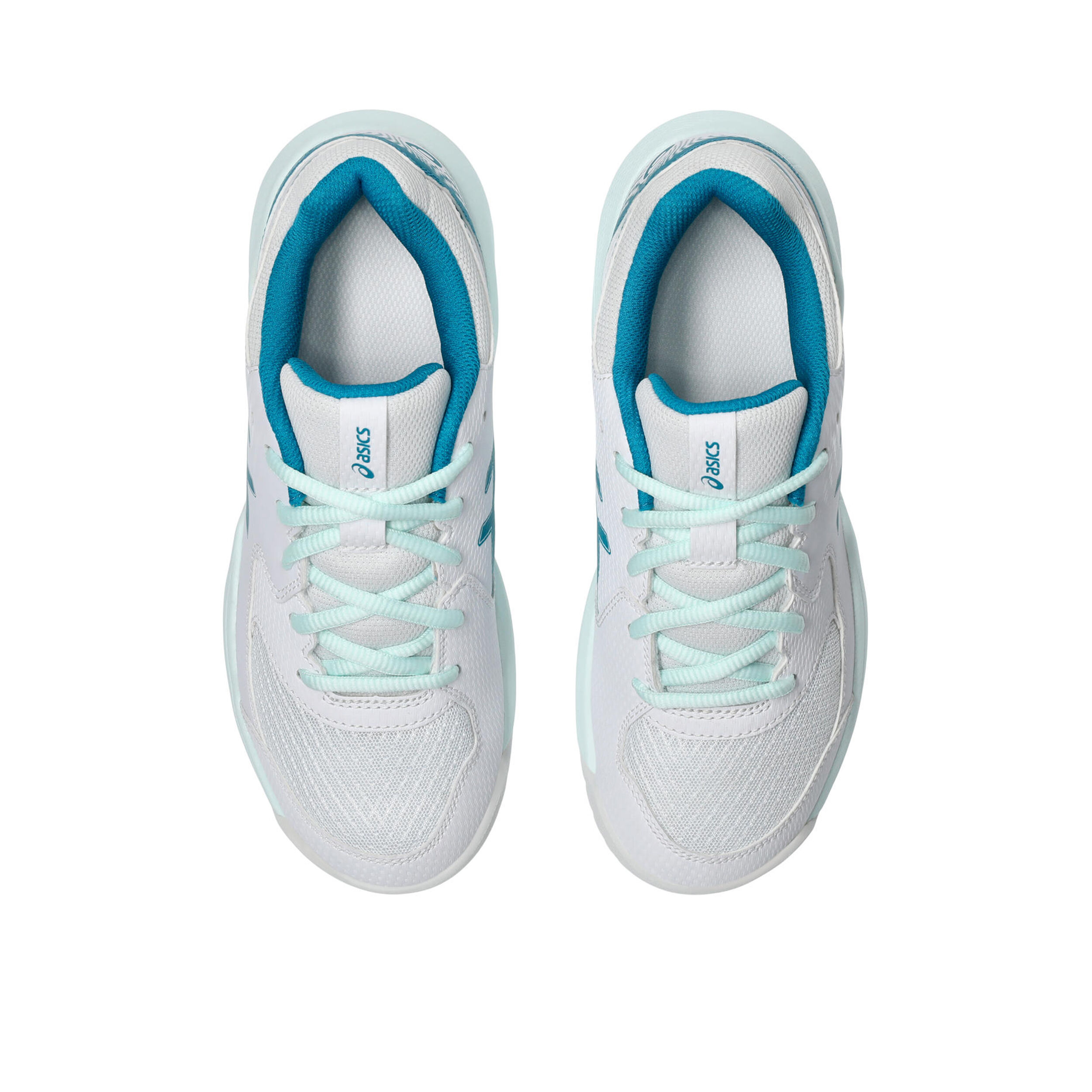 Gel-Dedicate 8 GS Allcourtschuh Kinder - Weiß, Petrol