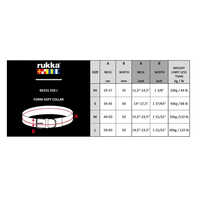 Sparset Rukka Form Soft Halsband & Bliss Leine
