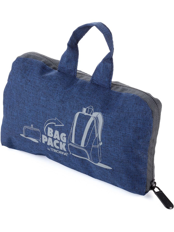 Troika Rucksack in Blau - (B)11,4 x (H)19 x (T)5 cm günstig kaufen onesize