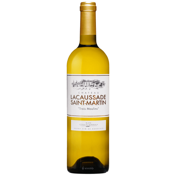 Château Lacaussade Saint MartinTrois Moulins Blaye Côtes de Bordeaux Blanc 2021