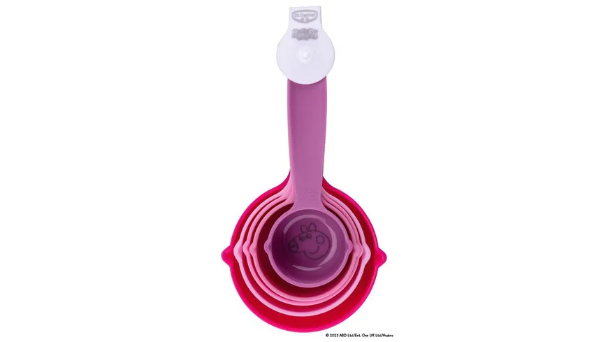 Dr.Oetker Messlöffel-Set Peppa 5-teilig verschiedene Rosatöne
