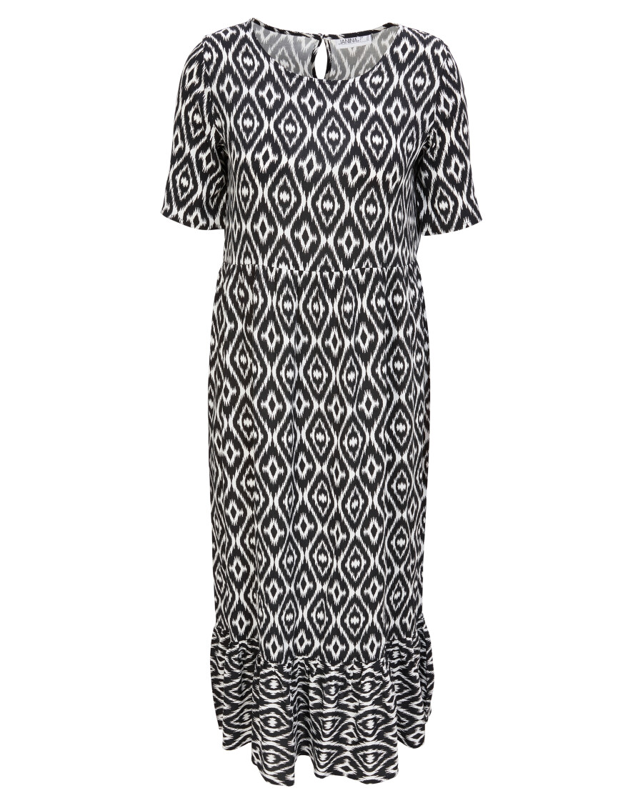 Midikleid mit Stufenschnitt