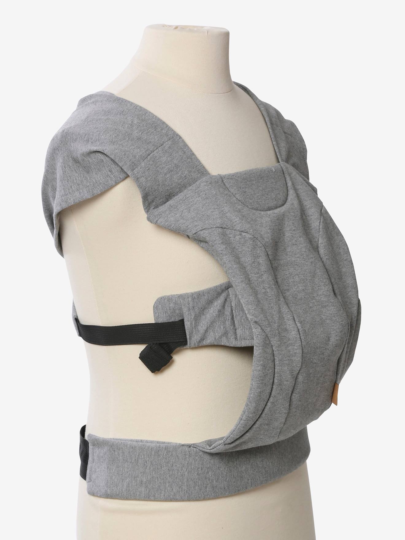 Vertbaudet Ergonomische Baby-Bauchtrage PHYSIOLOGIQUE+ - grau meliert