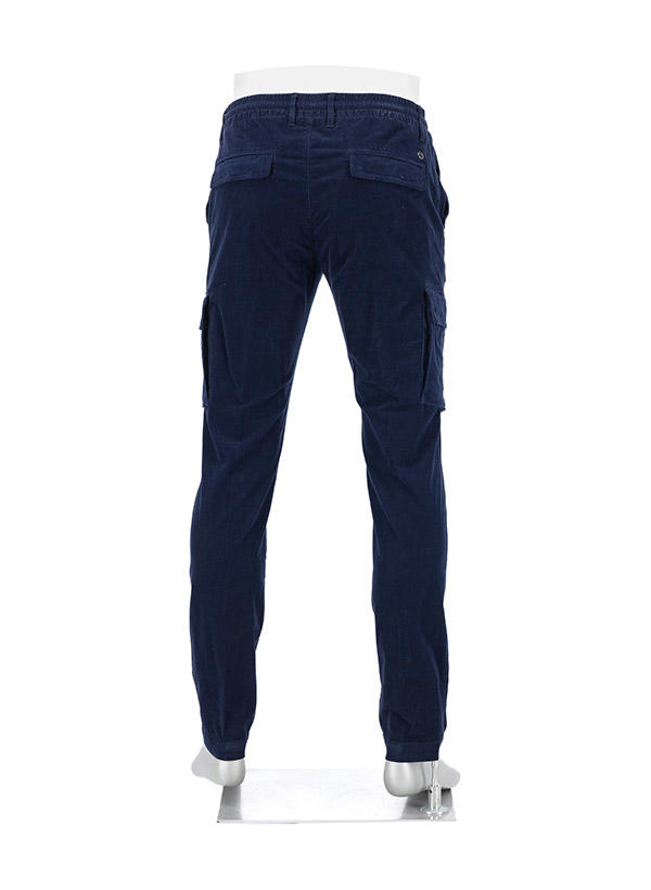 Alberto, Cargohose John, Slim Fit, Cord, navy