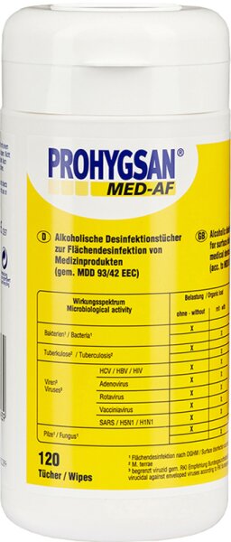 Prohygsan Desinfektionstücher Spenderdose Flächendesinfektion