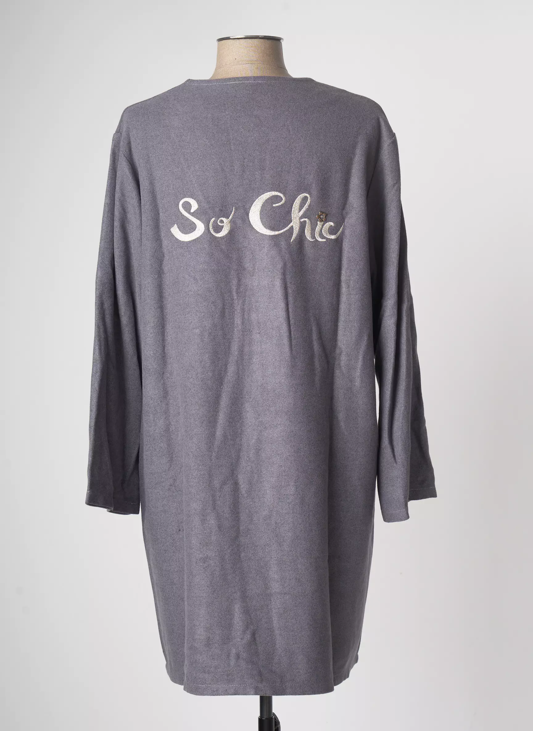 Tendance Unique Robes Courtes Femme couleur gris