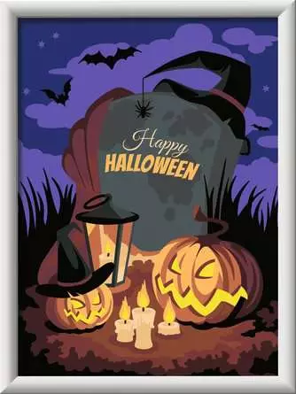 CreArt Halloween Mood - Malen nach Zahlen für Kinder ab 9 Jahren