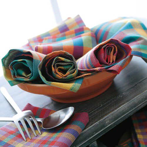 Serviette de table carreaux Madras