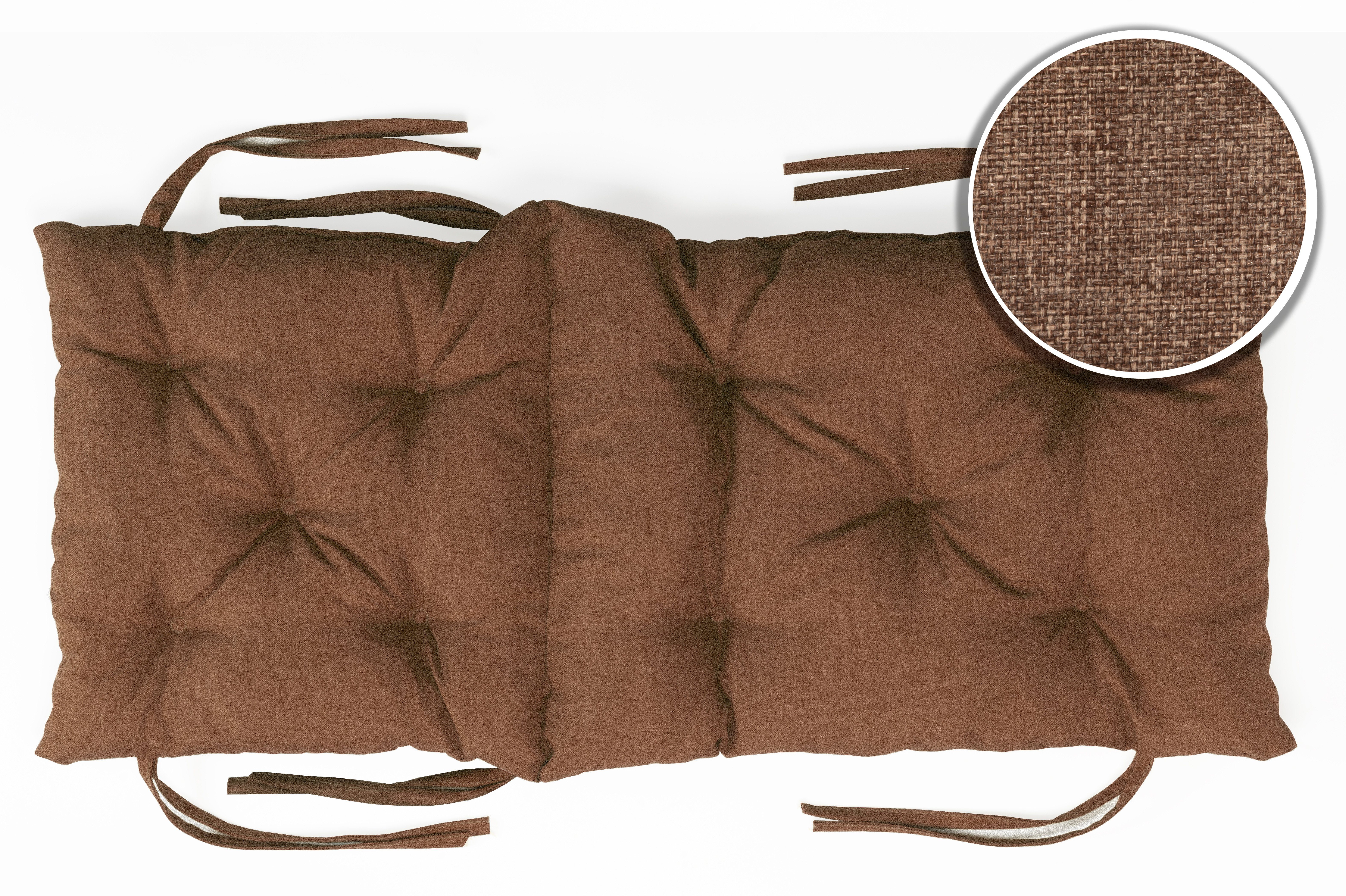 sunnypillow Bankauflage Bankauflage Stuhlkissen viele Farben und Größen zur Auswahl, 50x50x50cm braun