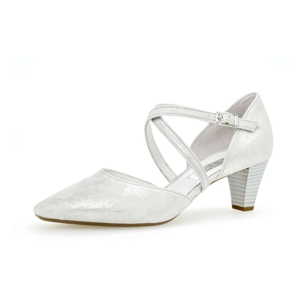 Gabor fashion Spangenpumps silber