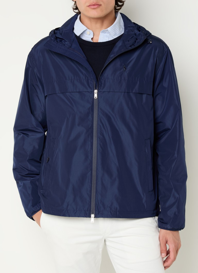 Ralph Lauren vjetrovka s džepovima na patentni zatvarač i vezom logotipa