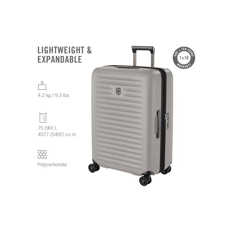 Victorinox Airox Advanced Medium Case Erweiterbar (69 cm) - Stone White