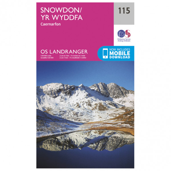 Ordnance Survey - Snowdon / Yr Wyddfa L115 - Wanderkarte