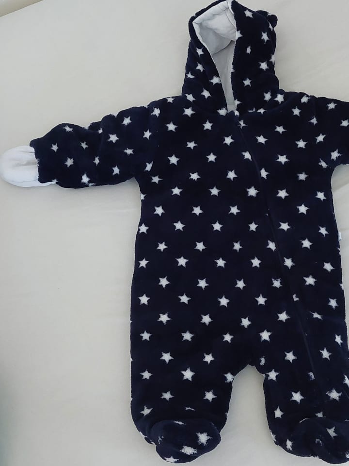 Blue Seven Fleece-Overall in Dunkelblau günstig kaufen 62