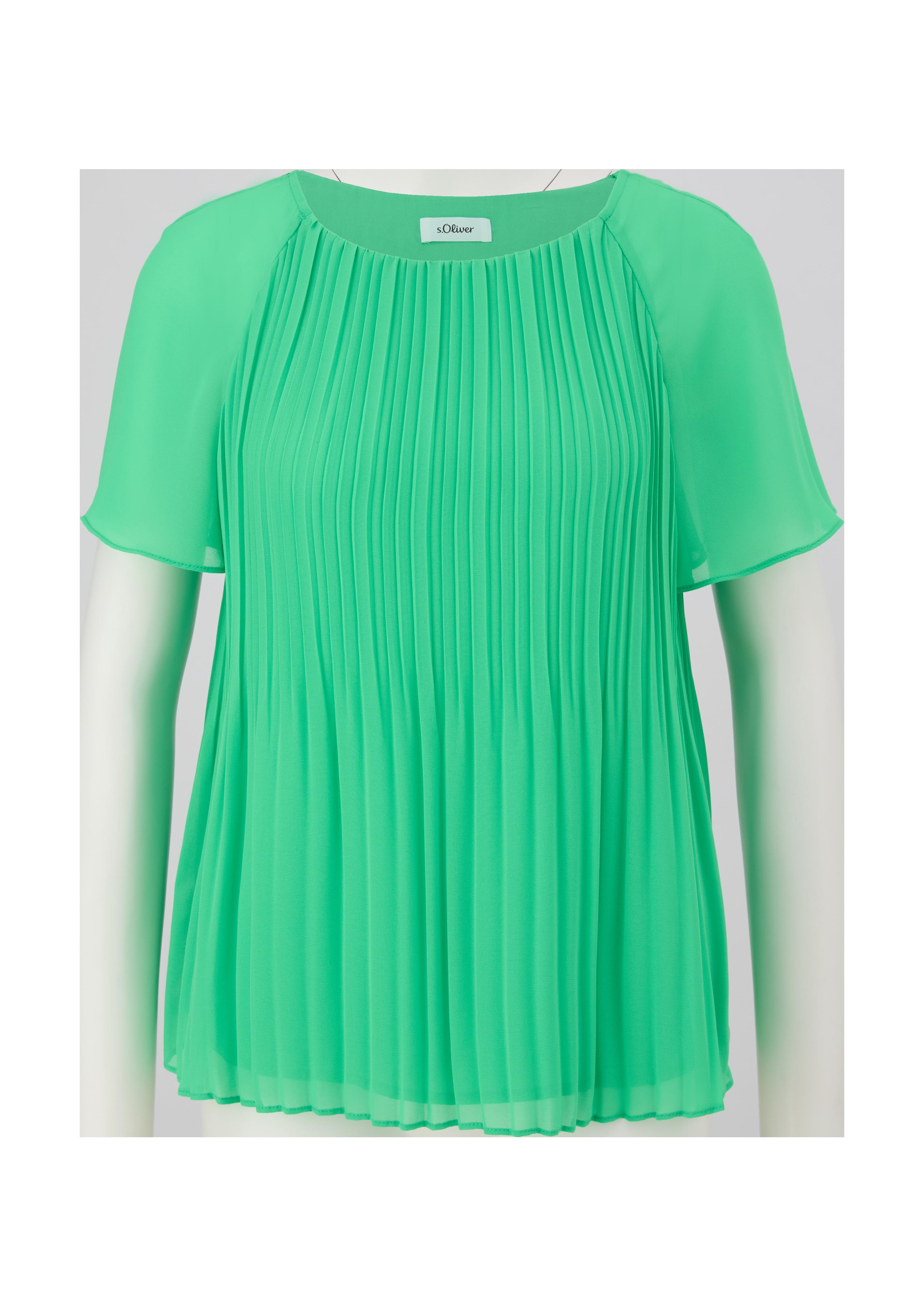 Bluse mit Plisseefalten  2130234-7588