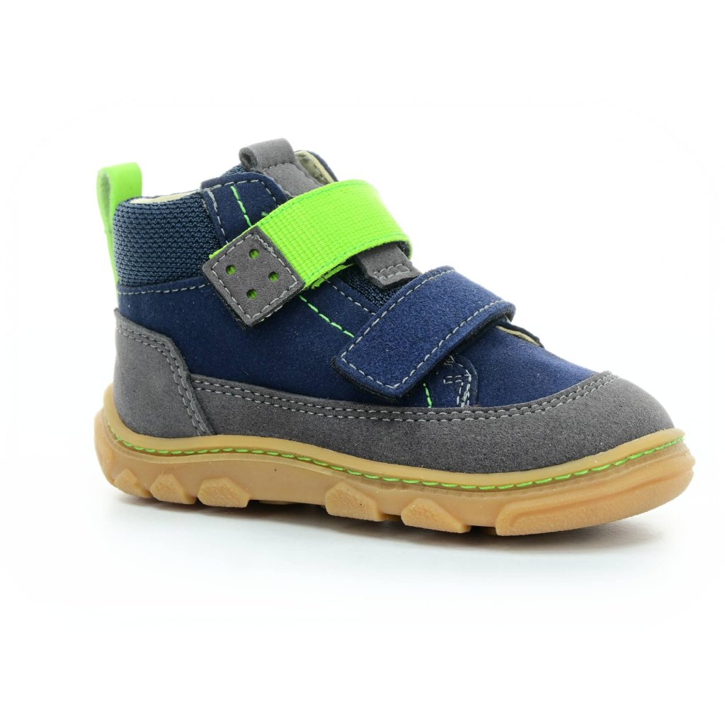 Ricosta Joki Ocean/Graphit blaue Barfuß-Stiefeletten