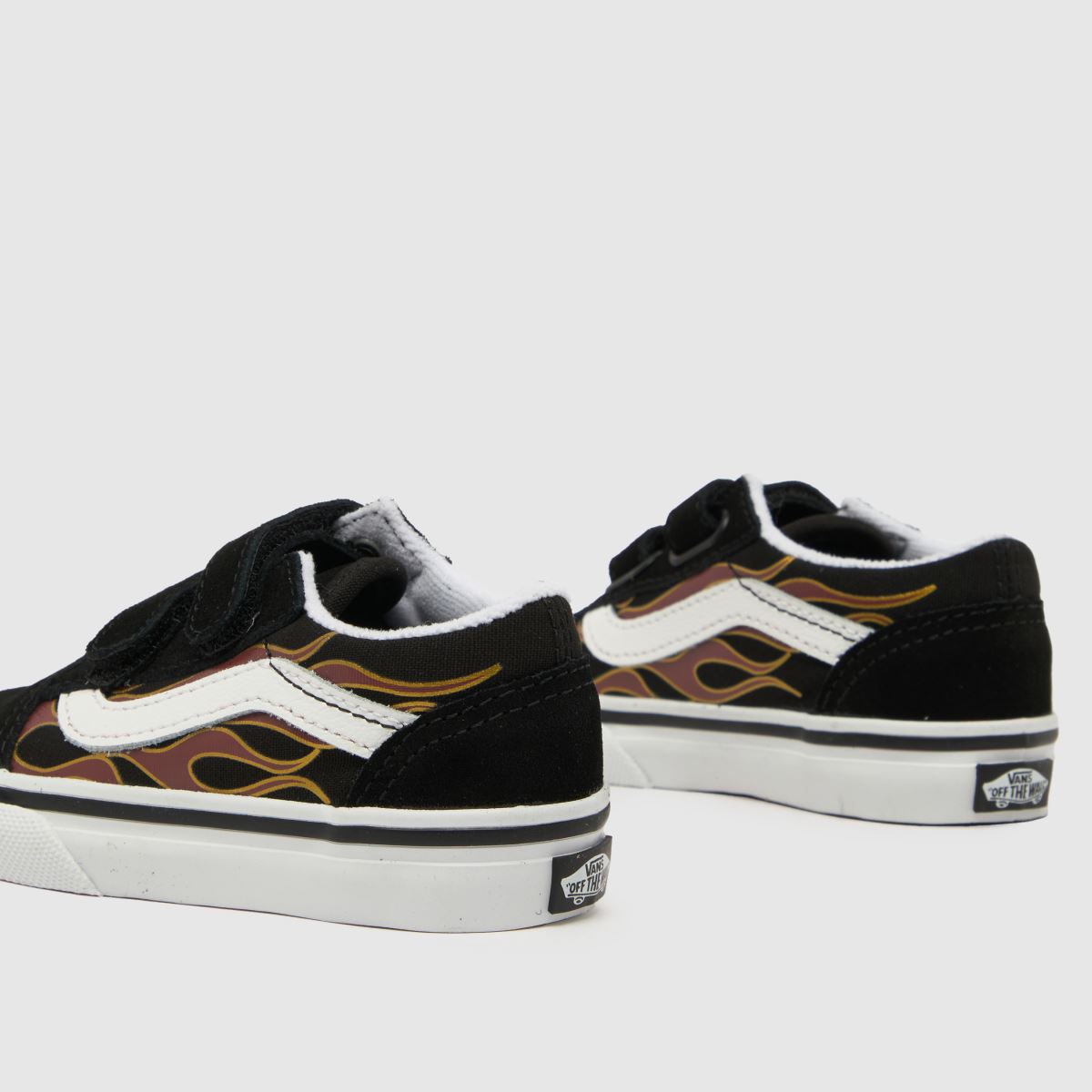Vans svarta och vita Old Skool v pojkar småbarnsskor