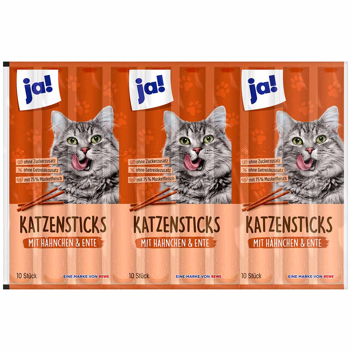 ja! Feine Katzensticks Mischkarton 60x10 Sticks