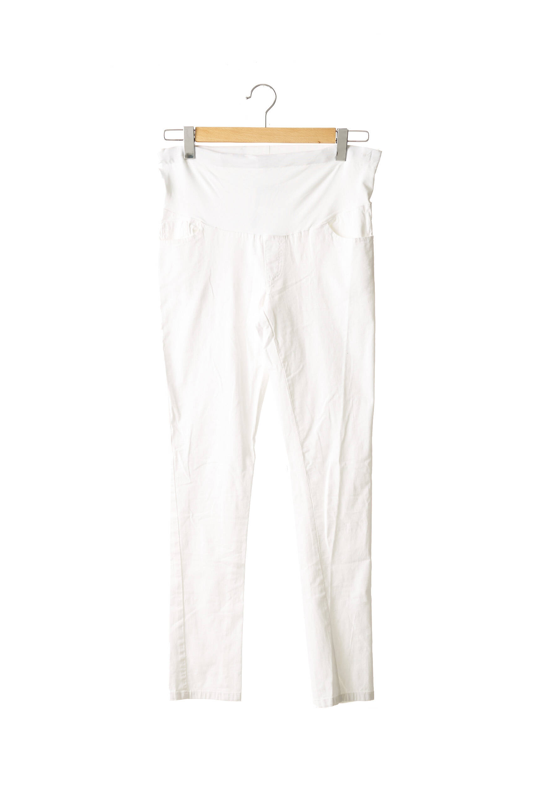 Menonove Pantalons Maternite Femme couleur blanc