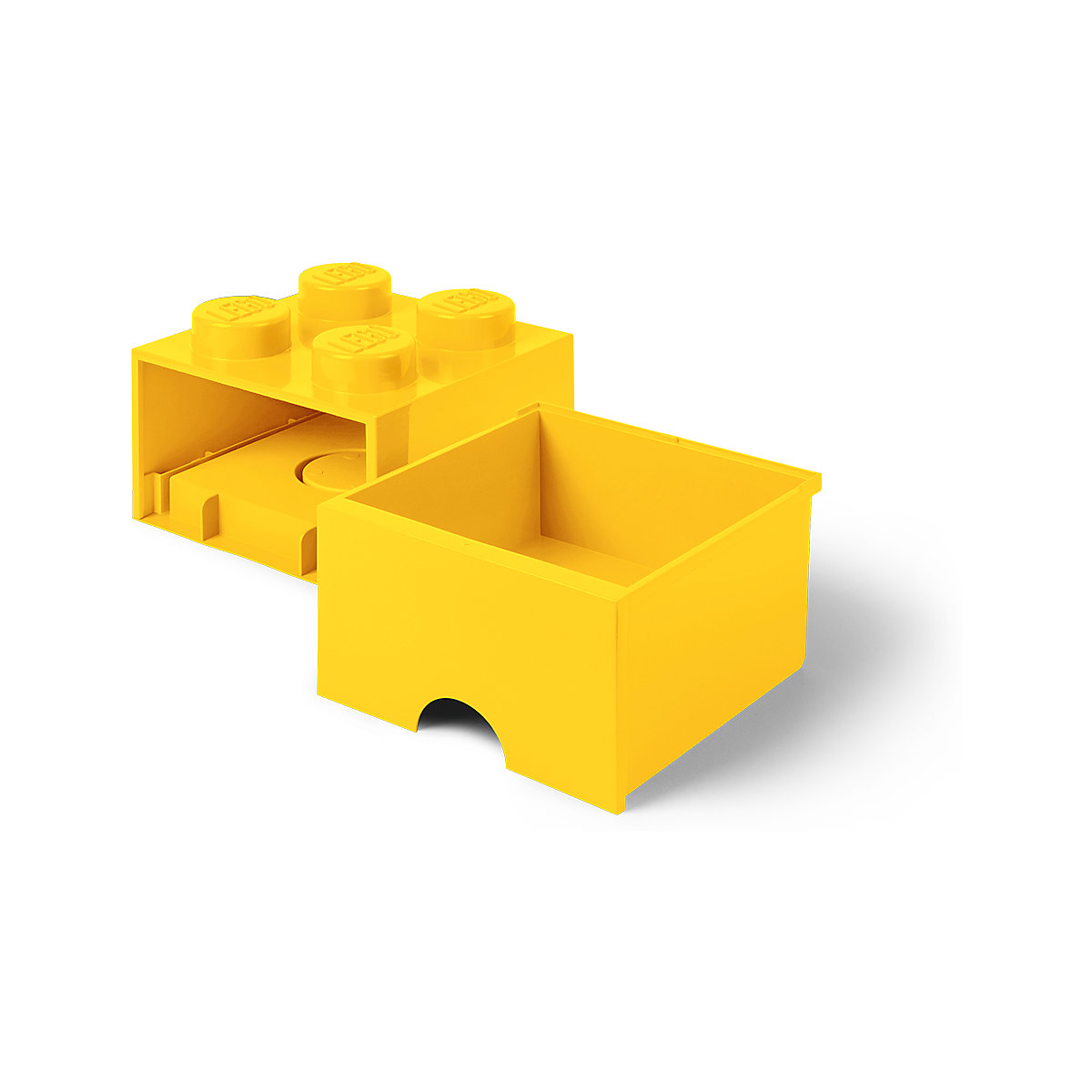LEGO® Aufbewahrungsbox Storage Brick 4er gelb mit Schublade, 25 x 25 x 18 cm
