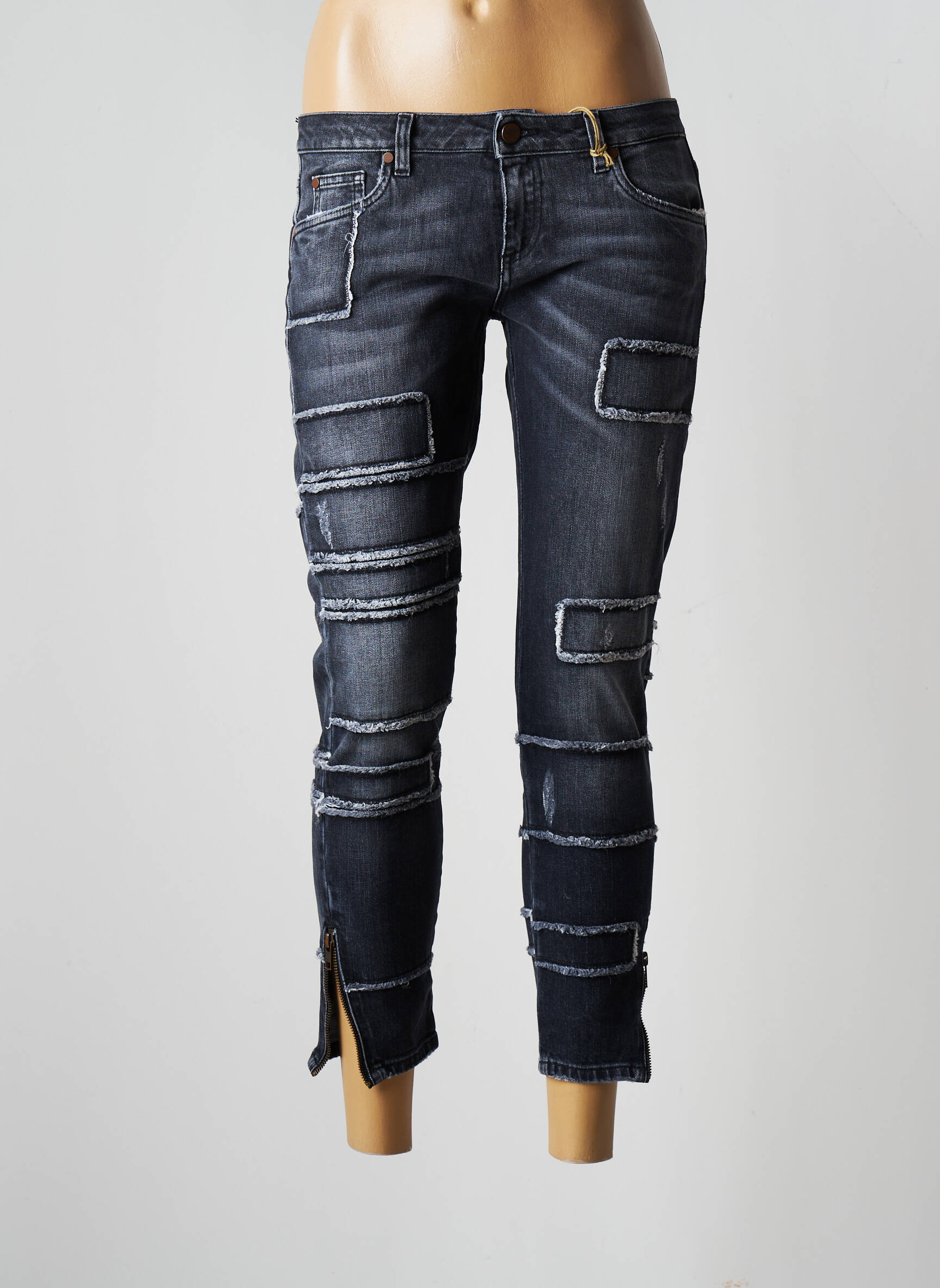 Trussardi Jeans Jeans Coupe Slim Femme couleur gris