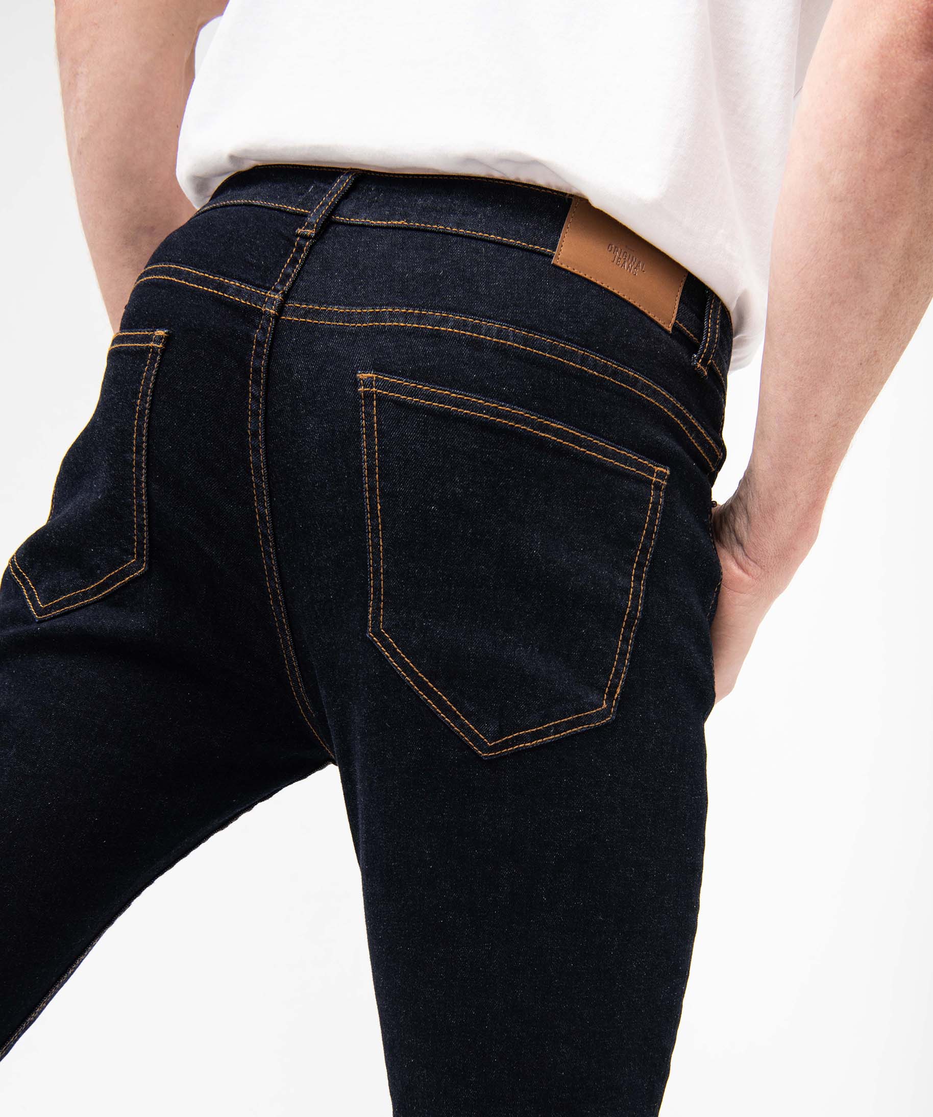 Jean homme straight en coton stretch brut | GEMO