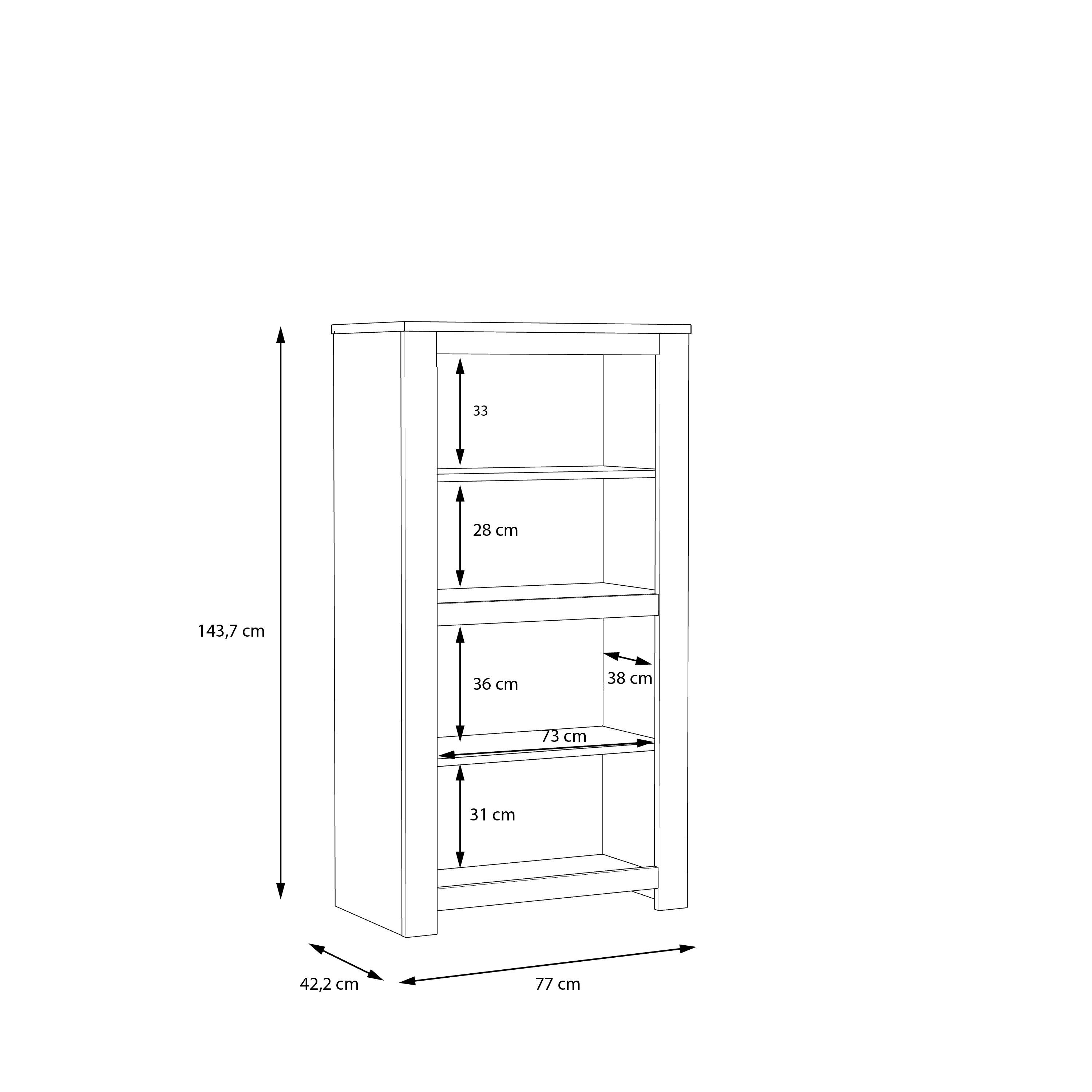 Stylefy Highboard Hanna (Highboard, Schrank), mit viel Stauraum, 2-türig, aus Holzwerkstoff, stehend