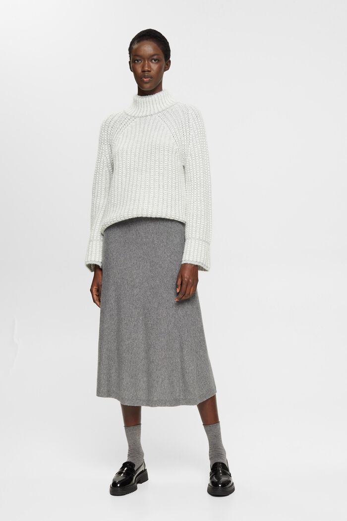 Grobstrickpullover mit Alpaka