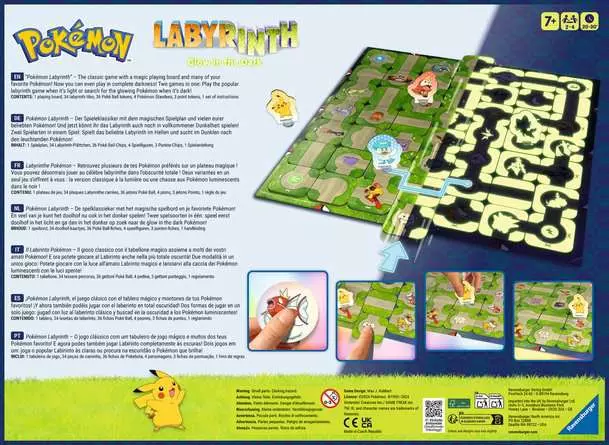 Pokémon Labyrinth Glow in the Dark - Spiel ab 7 Jahren