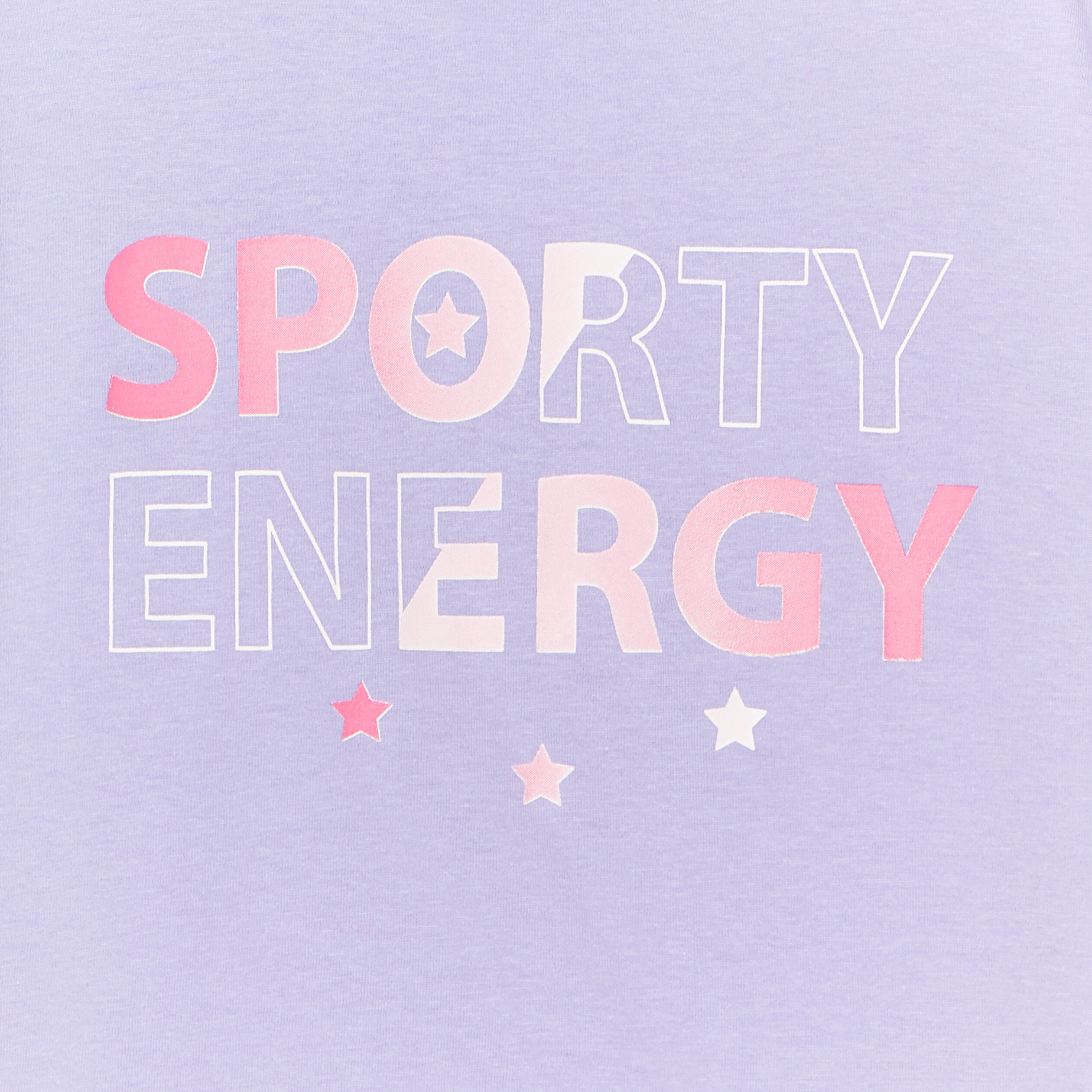 T-shirt droit manches courtes coton mauve fille | La Halle