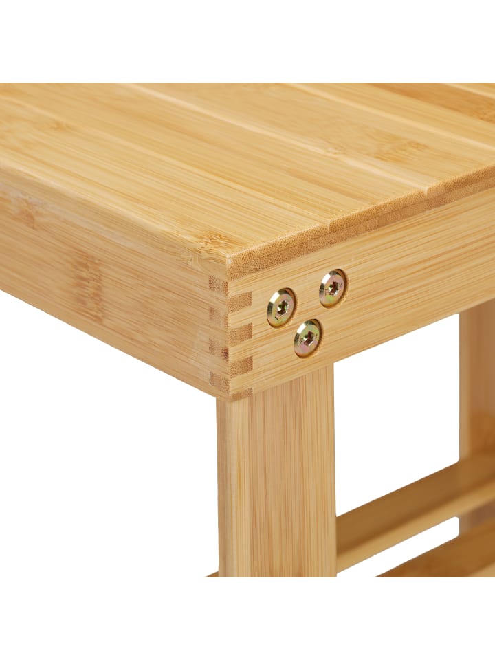 relaxdays Badhocker in Natur - (B)44 x (H)41,5 x (T)28 cm günstig kaufen onesize