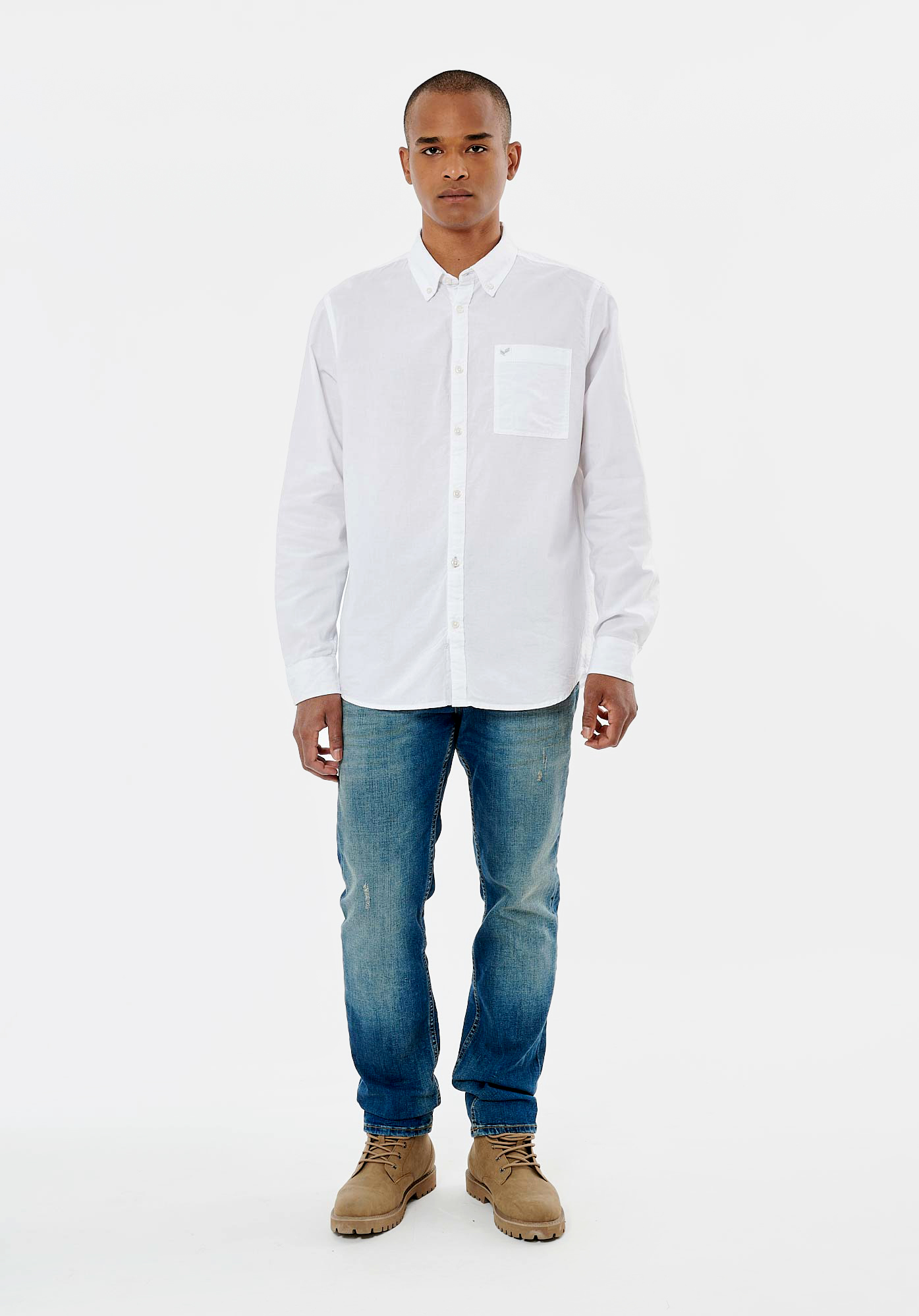 TOMEK  Chemise blanche homme 100% coton bio