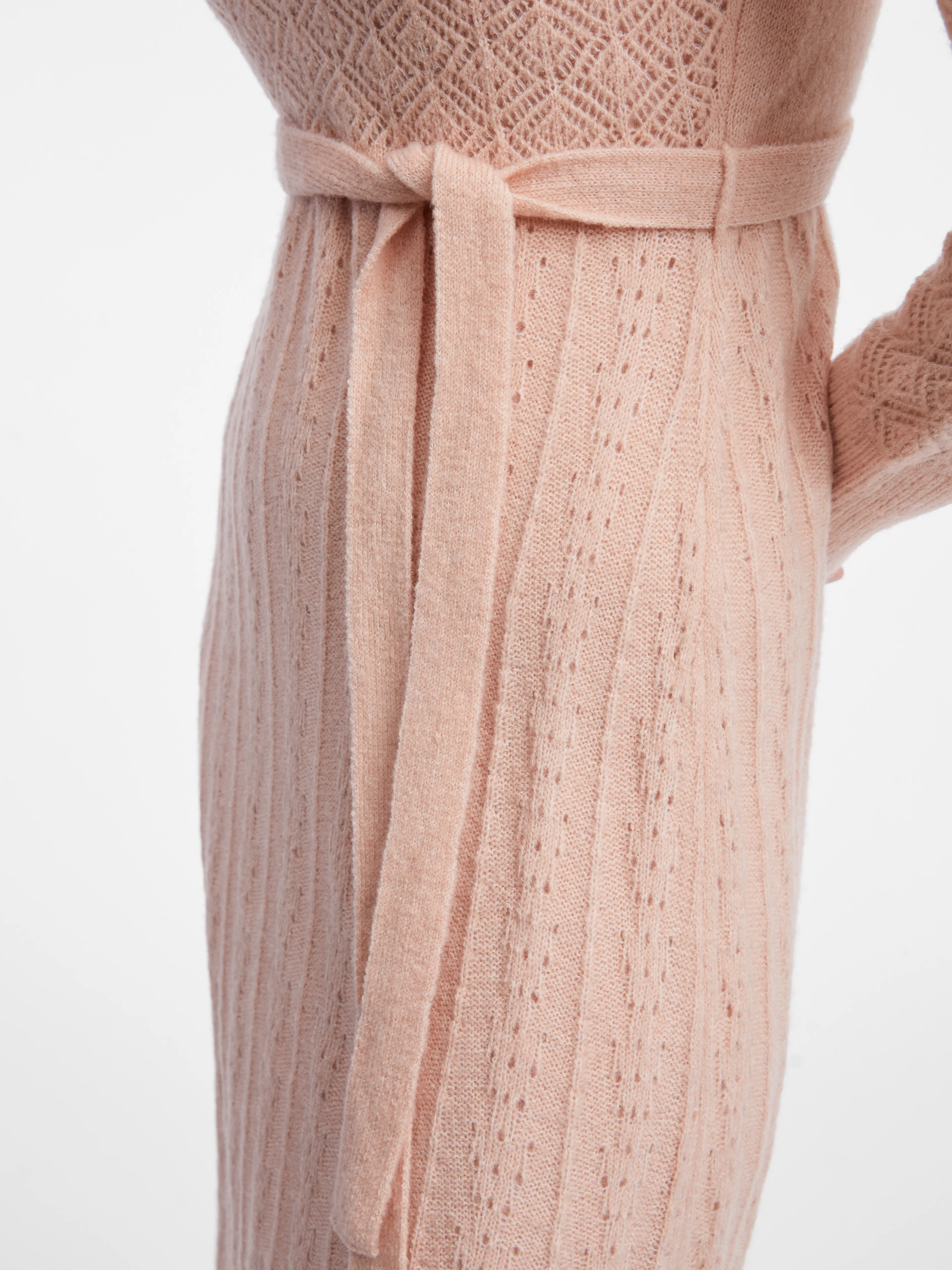 Hellrosa Damen-Pulloverkleid mit Wollmischung ORSAY