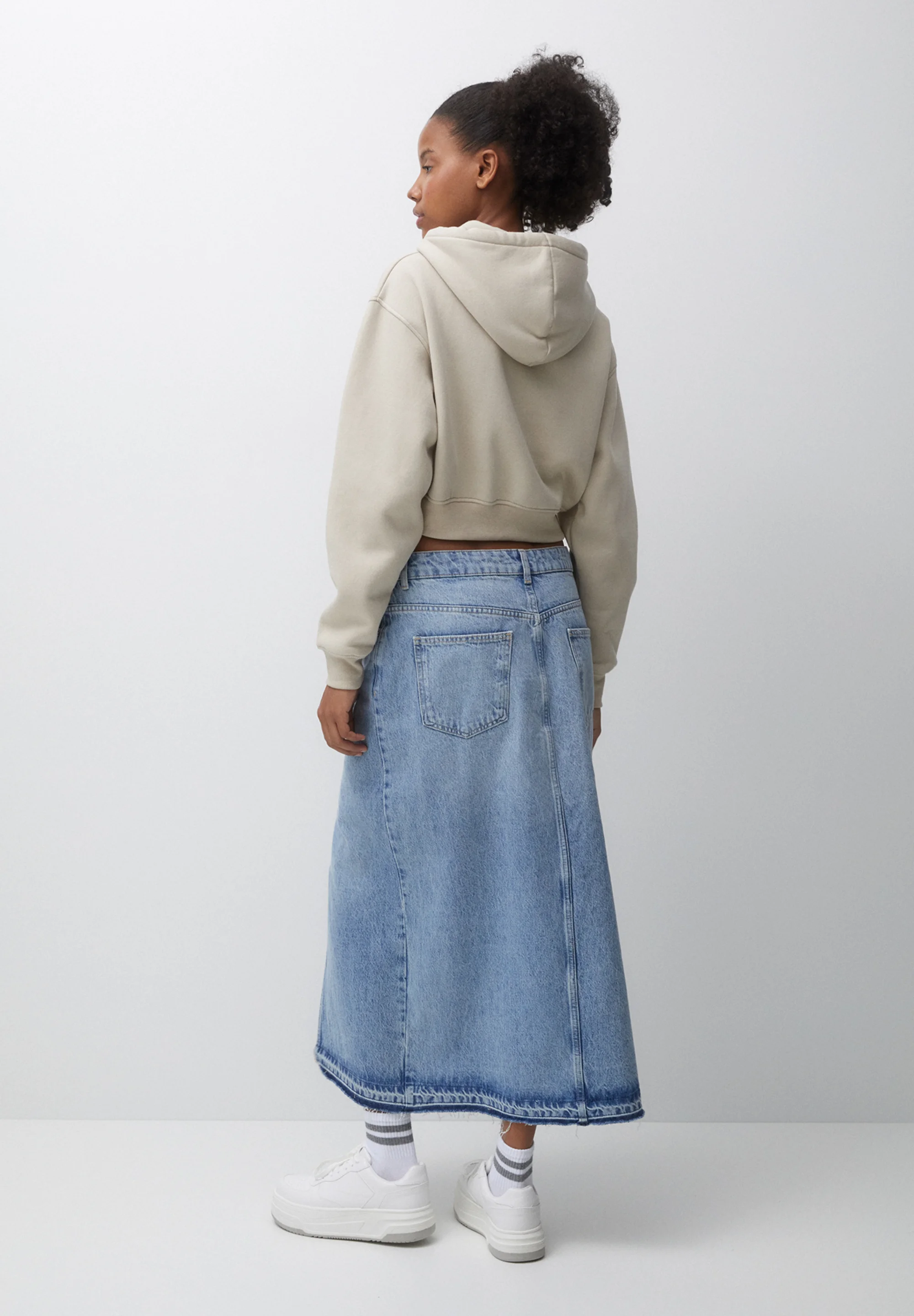 PULL&BEAR CROPPED - Sudadera con capucha