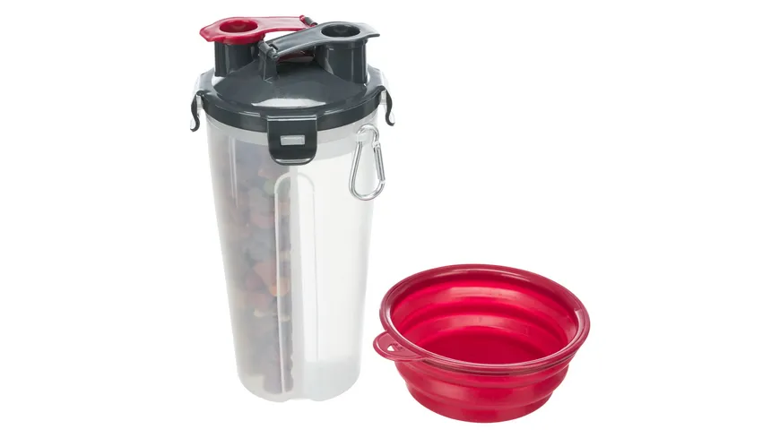 Trixie Futter- und Wasserbehälter Kunststoff, 2 × 0,35 l/ø 11 × 23 cm Hundezubehör