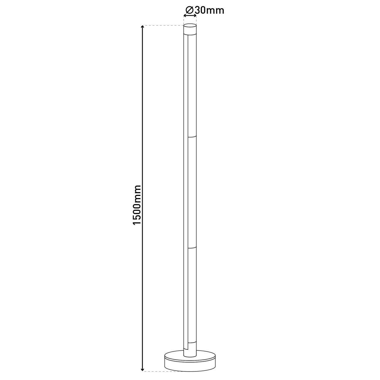 Näve Leuchten LED-Digital-Dekostehleuchte 
