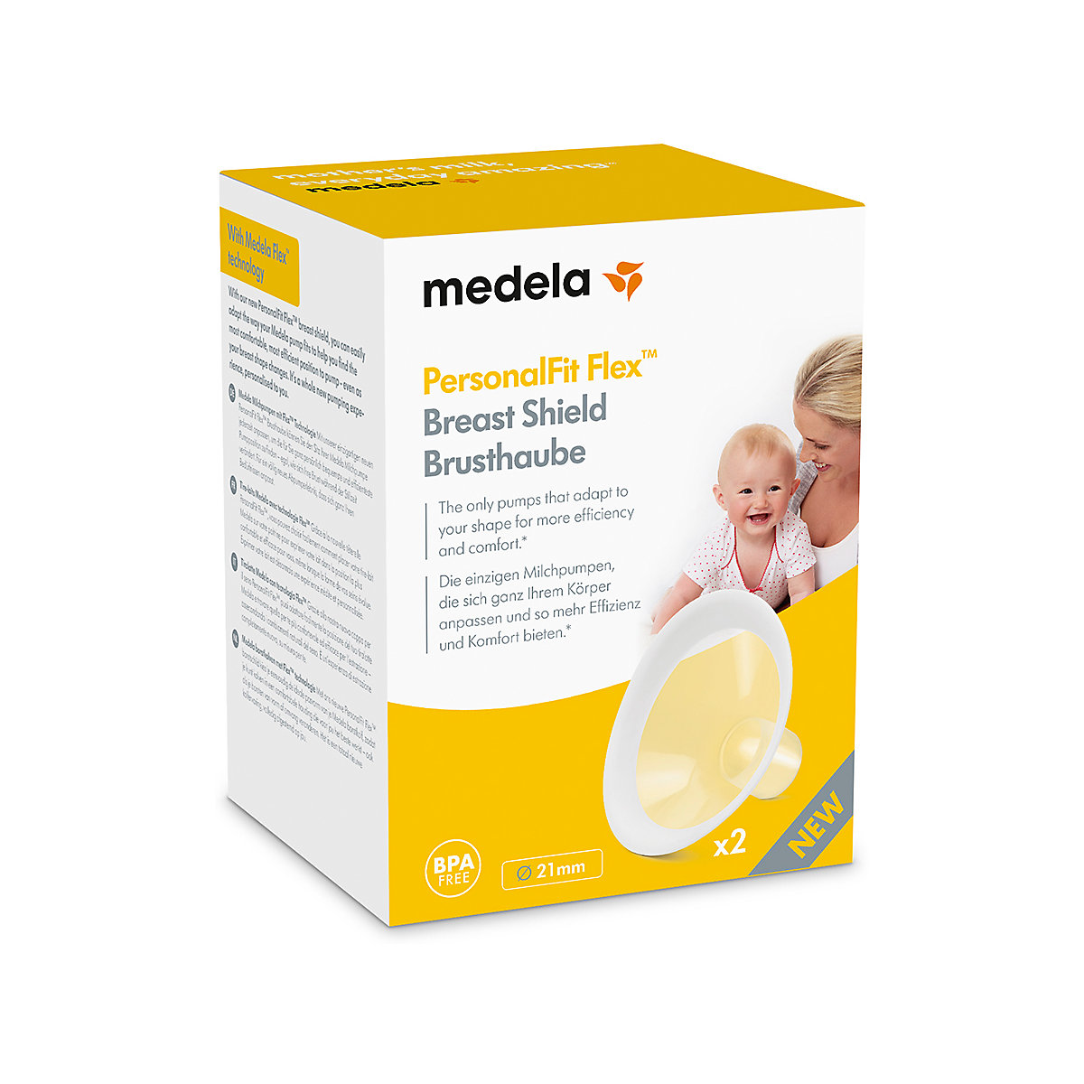PersonalFit Flex™  Brusthaube (2 St.), Gr. L 27 mm