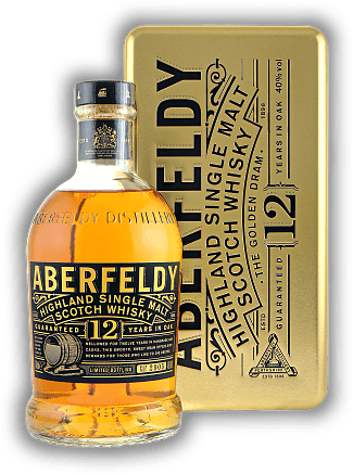 Aberfeldy 12 Years Goldbarren GP Aberfeldy 12 Years Goldbarren GP Ein Whisky mit wunderbarer Tiefe. Alter 12 J. - 0,7	 Liter - Vol 40%