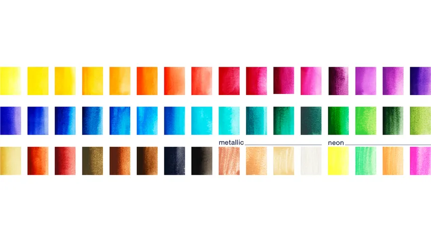 FABER-CASTELL Aquarellfarben in Näpfchen 48er Etui
