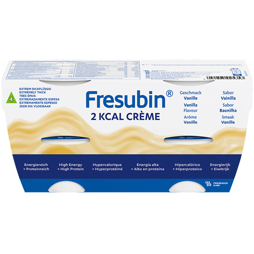 FRESUBIN 2 kcal Creme Vanille im Becher  4X125 g  Flüssigkeit