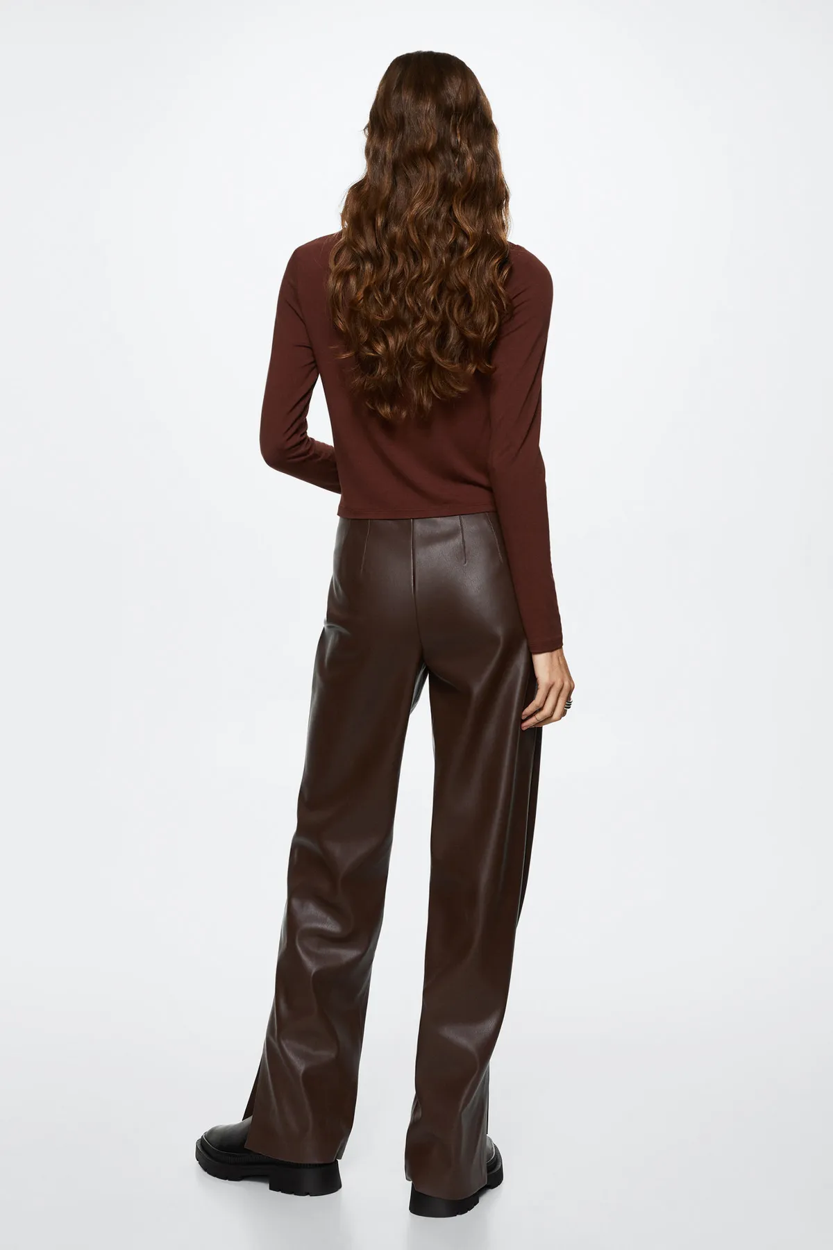 MANGO  Braune Damenhose 37035902