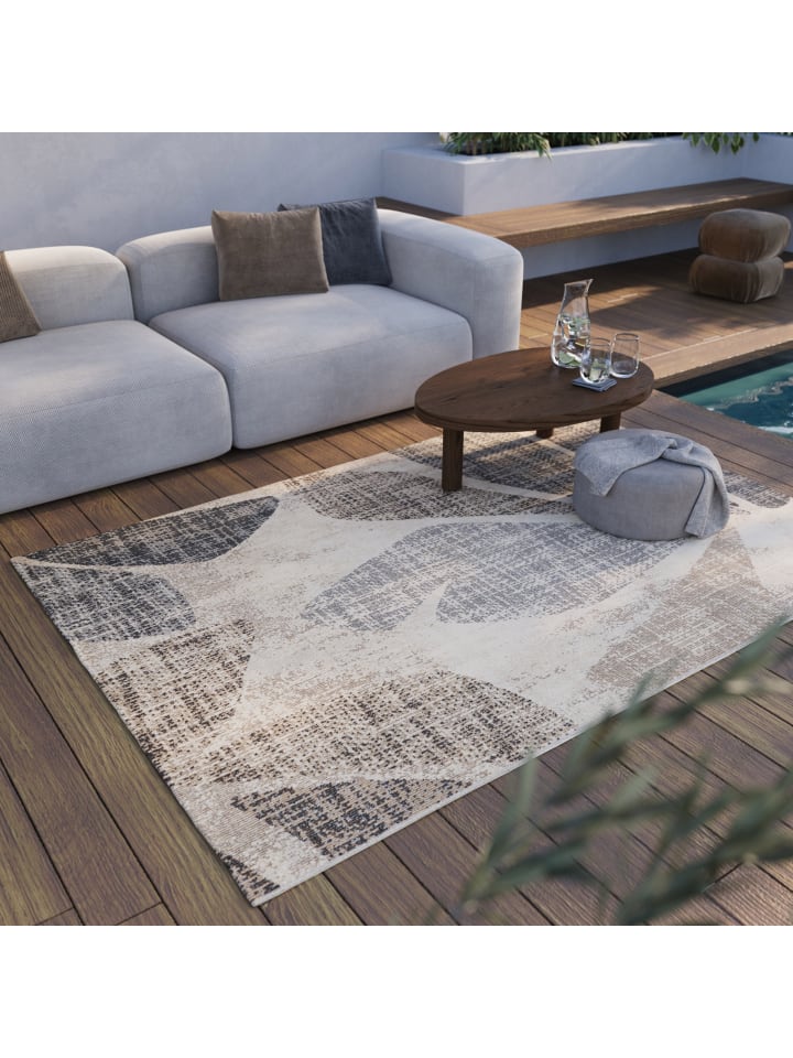 ESPRIT Outdoorteppich Leaf in beige günstig kaufen