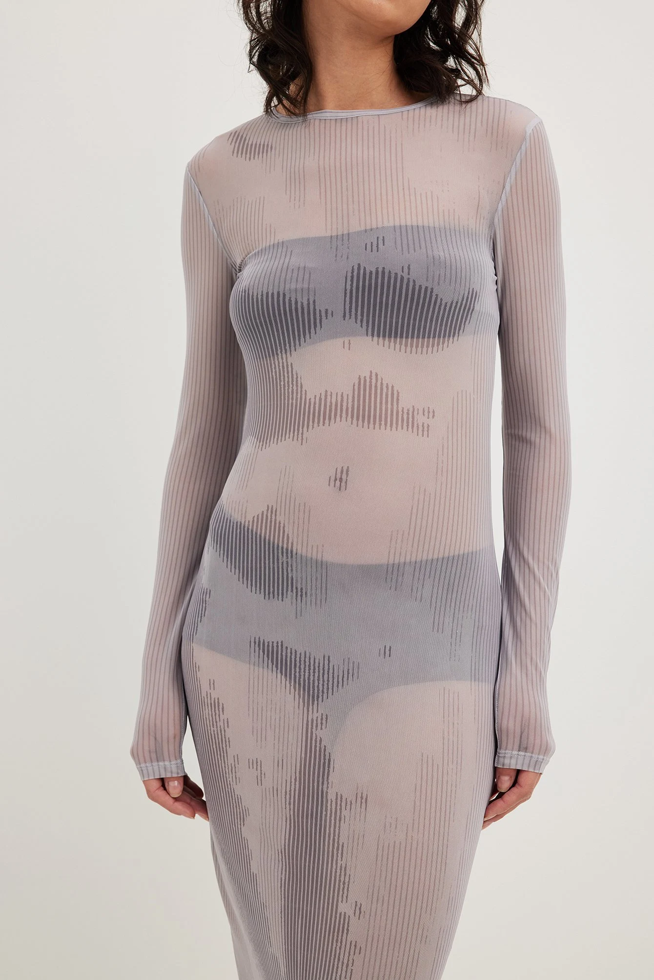Mesh-Midikleid