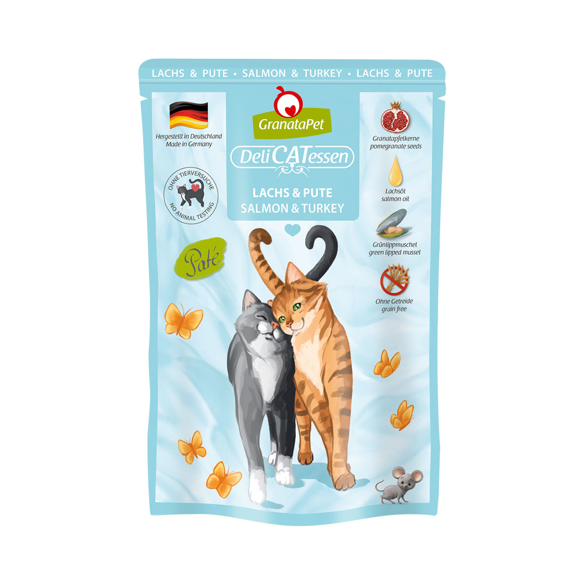 GranataPet Katze - Delicatessen Pouch Lachs & Pute bei ZooRoyal